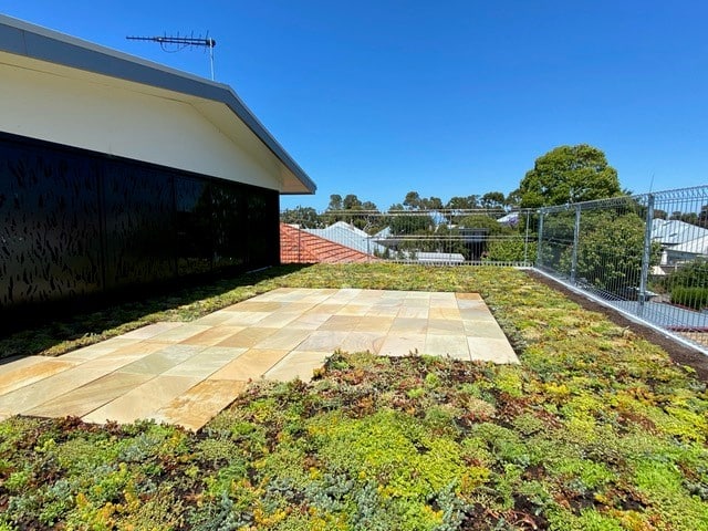 Lightweight green roof in Williamstown, Victoria